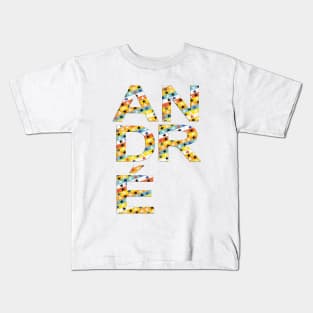 André, name, typography Kids T-Shirt